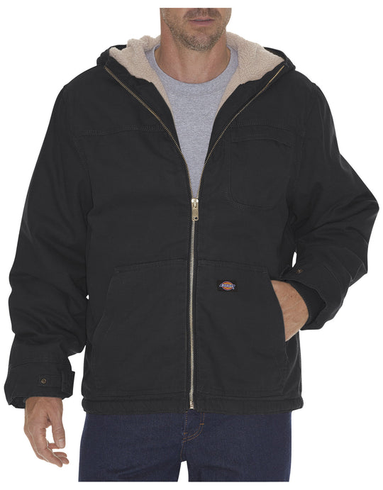 Dickies Mens Duck Sherpa Lined Hooded Jacket