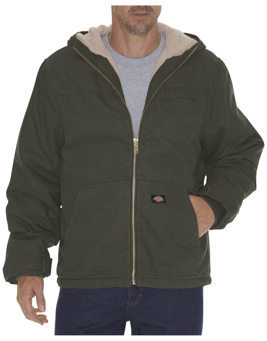 Dickies Mens Duck Sherpa Lined Hooded Jacket