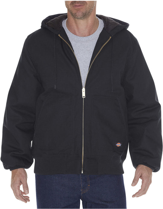 Dickies Mens Rigid Duck Hooded Jacket