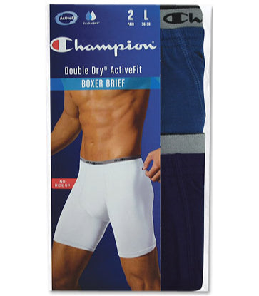Champion Double Dry® Active Fit Men's Boxer Briefs 2-Pack