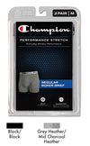 Champion Men's Performance Stretch Boxer Brief 2 Pack