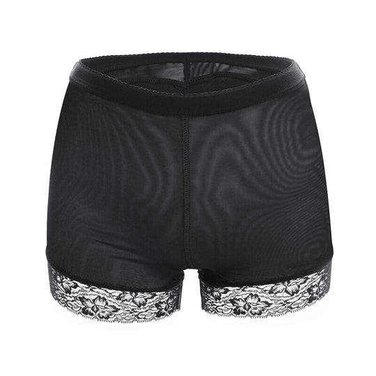 VASLANDA Padded Butt Lifter Body Shaper Tummy Control Panties High Waist Lace Boyshort ASS Pad Shorts Hip Enhancer Shapewear