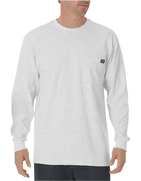 Dickies Mens Long-Sleeve Heavyweight Crew-Neck T-Shirt