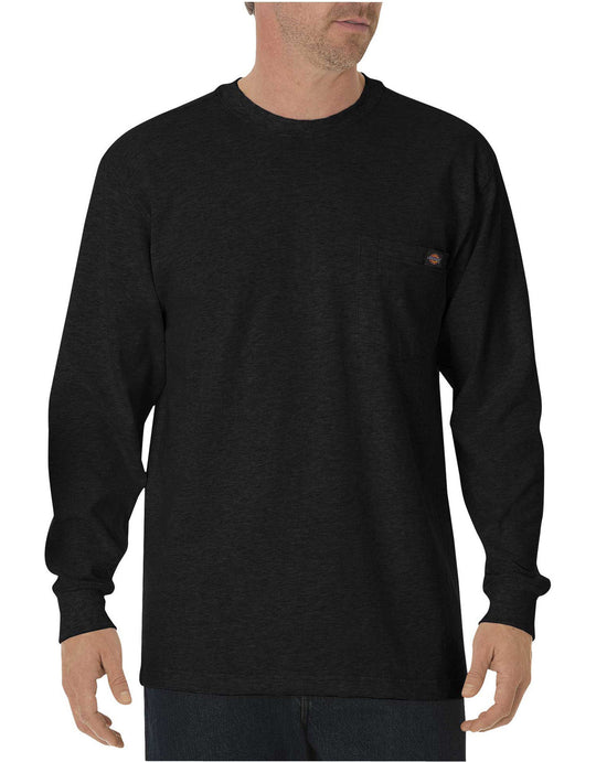 Dickies Mens Long-Sleeve Heavyweight Crew-Neck T-Shirt