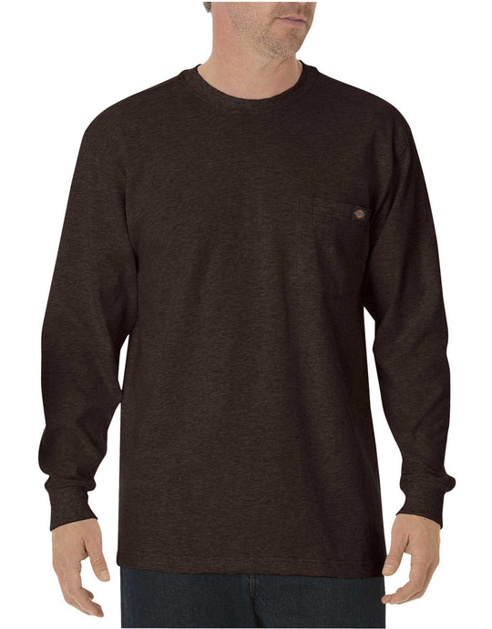 Dickies Mens Long-Sleeve Heavyweight Crew-Neck T-Shirt