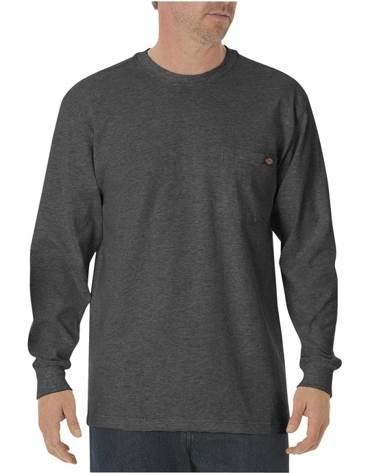 Dickies Mens Long-Sleeve Heavyweight Crew-Neck T-Shirt