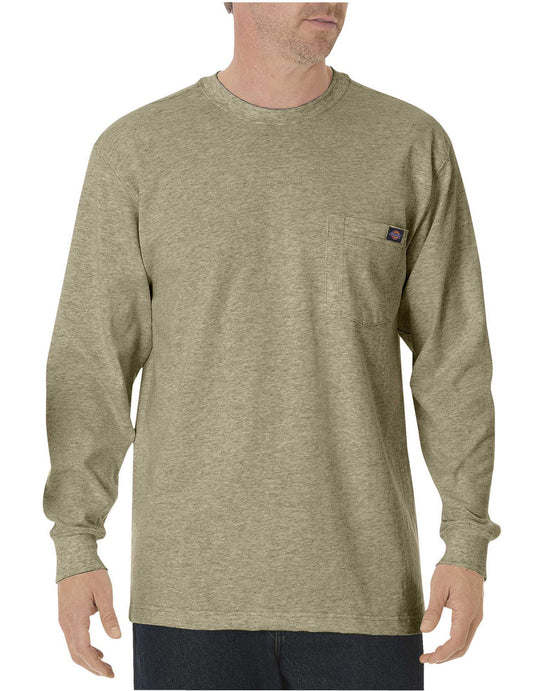 Dickies Mens Long-Sleeve Heavyweight Crew-Neck T-Shirt