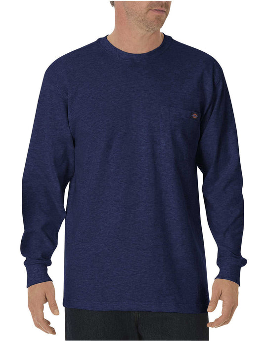 Dickies Mens Long-Sleeve Heavyweight Crew-Neck T-Shirt