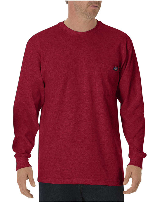 Dickies Mens Long-Sleeve Heavyweight Crew-Neck T-Shirt
