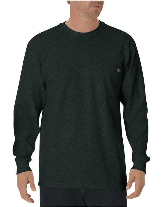 Dickies Mens Long-Sleeve Heavyweight Crew-Neck T-Shirt