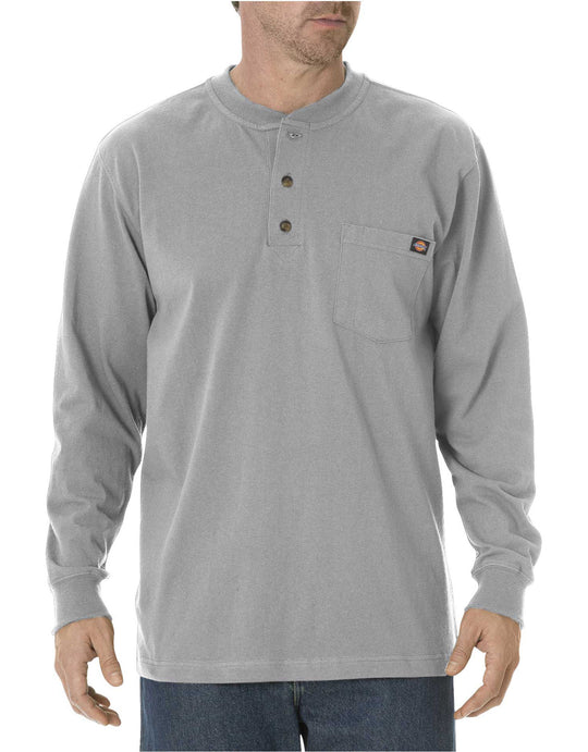 Dickies Mens Long Sleeve Heavyweight Henley Shirt