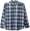 Dickies Mens Relaxed Fit Icon Long Sleeve Stonewashed Plaid Shirt