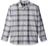 Dickies Mens Relaxed Fit Icon Long Sleeve Stonewashed Plaid Shirt