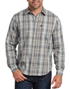 Dickies Mens Modern Fit X-Series Long Sleeve Yarn Dyed Plaid Shirt