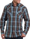 Dickies Mens Relaxed Fit Icon Long Sleeve Plaid Western Shirt