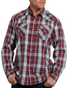 Dickies Mens Relaxed Fit Icon Long Sleeve Plaid Western Shirt
