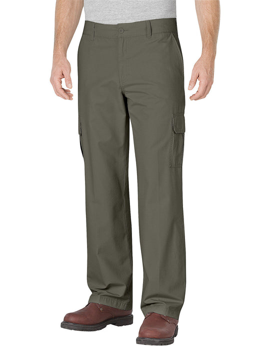Dickies Mens Relaxed Fit Straight Leg Ripstop Cargo Pants
