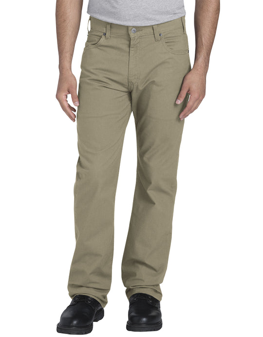 Dickies Mens FLEX Regular Fit Straight Leg Tough Max Ripstop 5-Pocket Pants