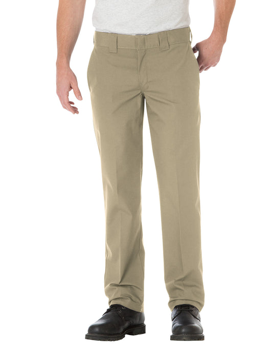 Dickies Mens Slim Straight Fit Poplin Work Pants