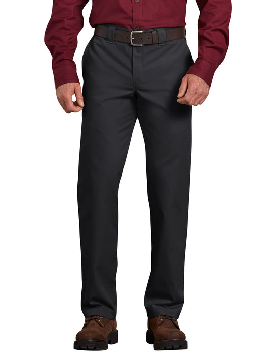 Dickies Mens Slim Fit Straight Leg Poplin Work Pants