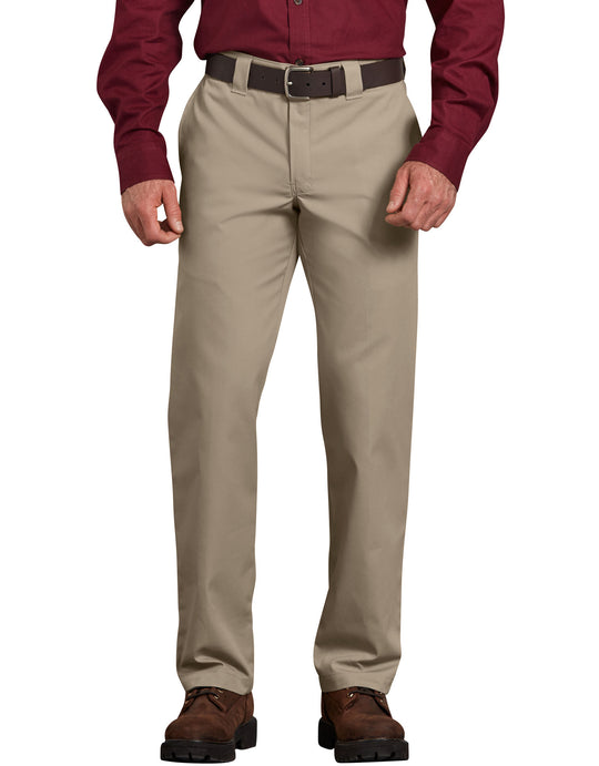 Dickies Mens Slim Fit Straight Leg Poplin Work Pants