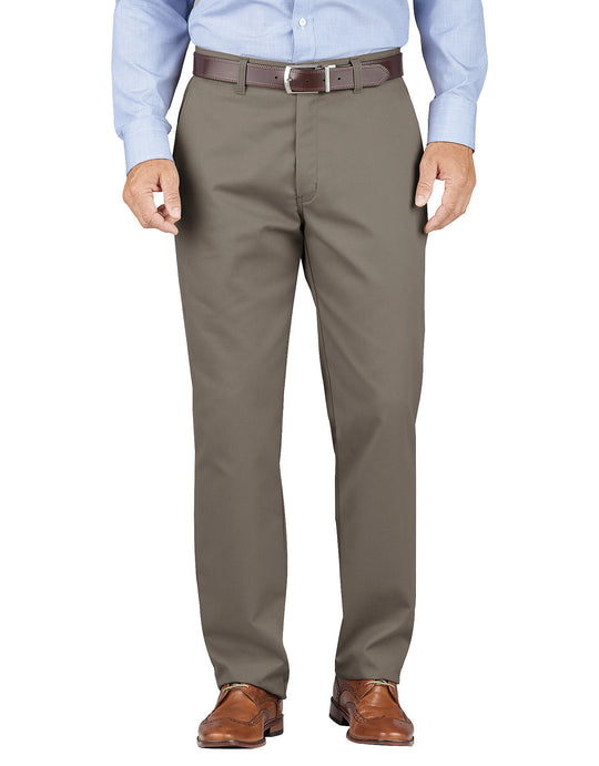 Dickies Mens KHAKI Relaxed Fit Tapered Leg Comfort Waist Pants