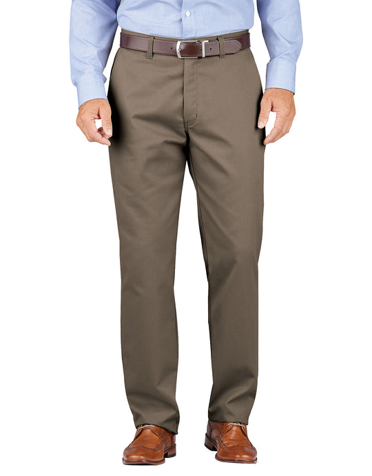 Dickies Mens KHAKI Relaxed Fit Tapered Leg Comfort Waist Pants