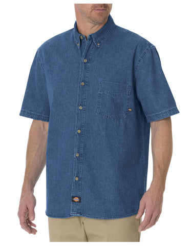 Dickies Mens Short Sleeve Denim Shirt