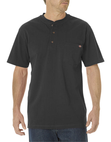 Dickies Mens Short Sleeve Heavyweight Henley