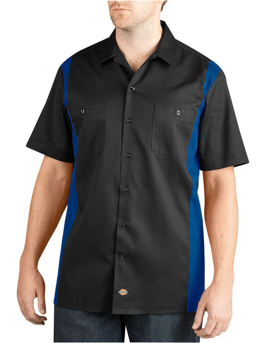 Dickies Mens Two-Tone Short Sleeve Work Shirt