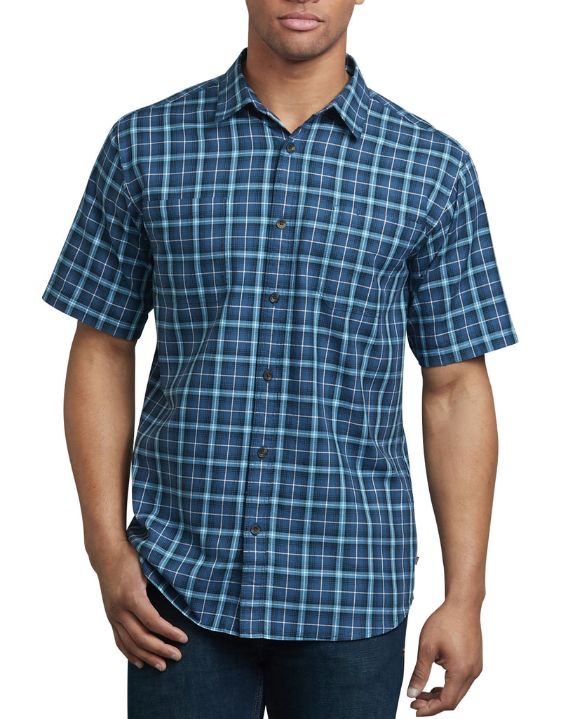 Dickies Mens Icon Relaxed Fit Yarn Dyed Plaid Shirt