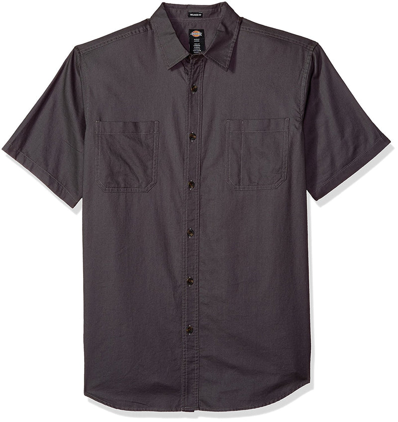 Dickies Mens Icon Relaxed Fit Solid Short Sleeve Shirt