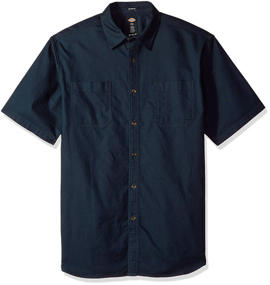 Dickies Mens Icon Relaxed Fit Solid Short Sleeve Shirt