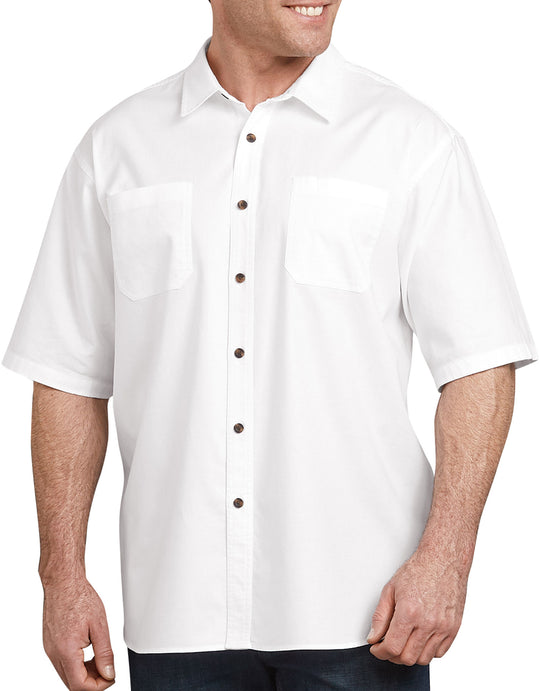 Dickies Mens Icon Relaxed Fit Solid Short Sleeve Shirt