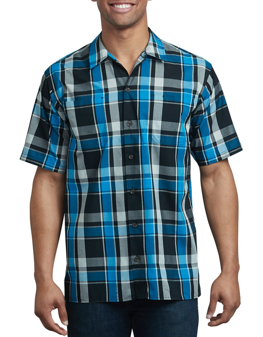 Dickies Mens Icon Relaxed Fit Yarn Dyed Camp Shirt