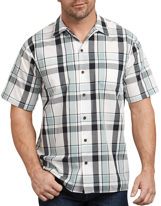 Dickies Mens Icon Relaxed Fit Yarn Dyed Camp Shirt