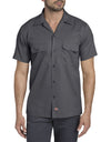 Dickies Mens FLEX Slim Fit Short Sleeve Twill Work Shirt