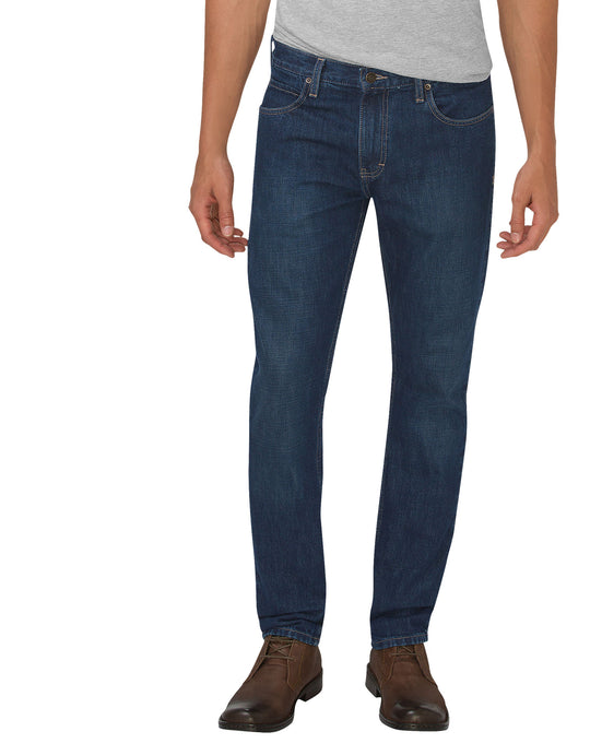 Dickies Mens X-Series Slim Fit Tapered Leg 5-Pocket Denim Jeans