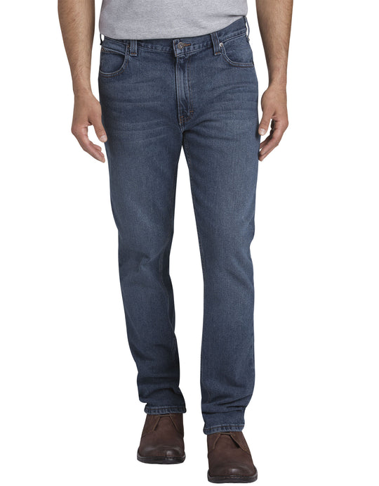 Dickies Mens X-Series Slim Fit Tapered Leg 5-Pocket Denim Jeans