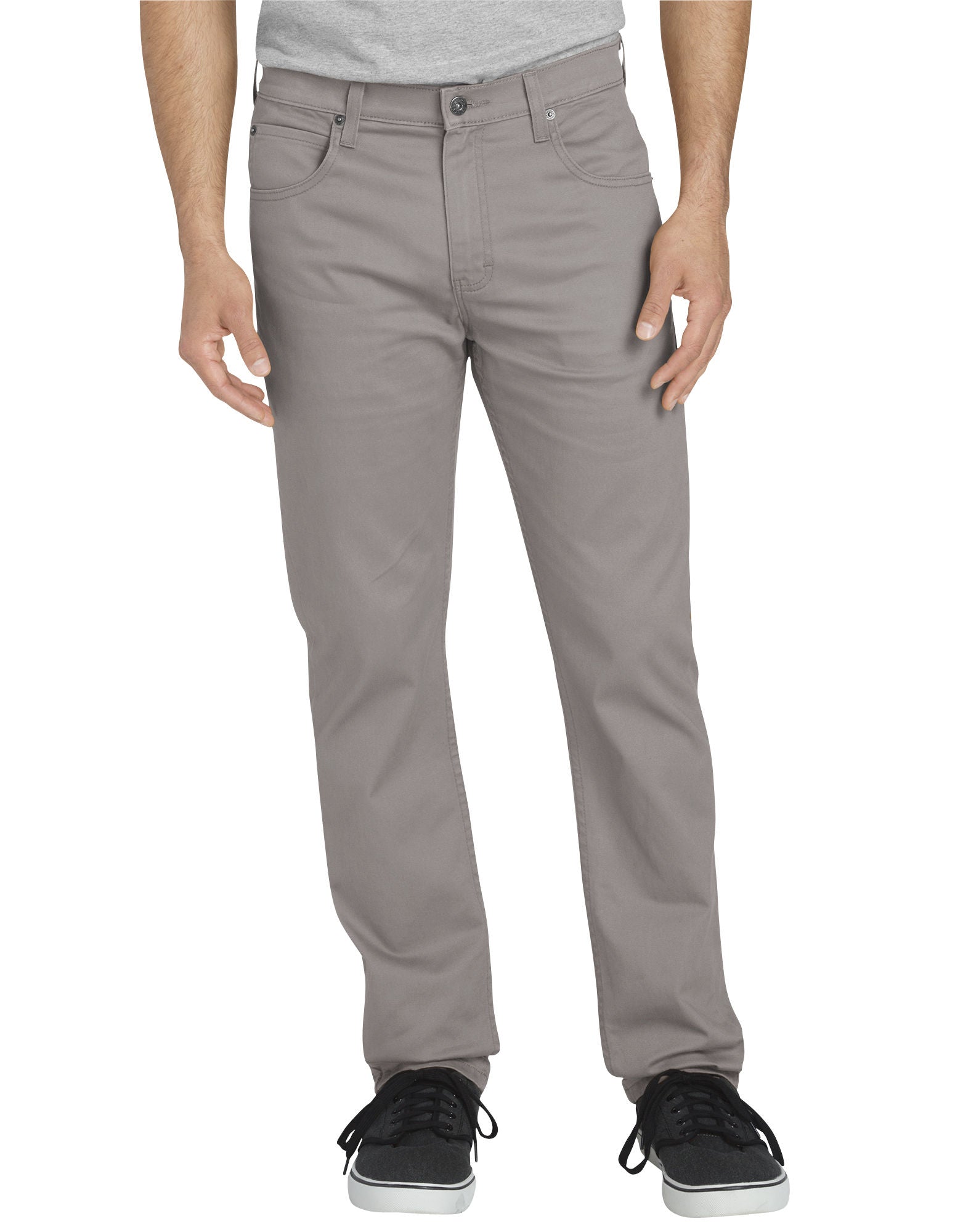 DIC XD824 Dickies Mens FLEX Slim Fit Tapered Leg 5 Pocket Pants