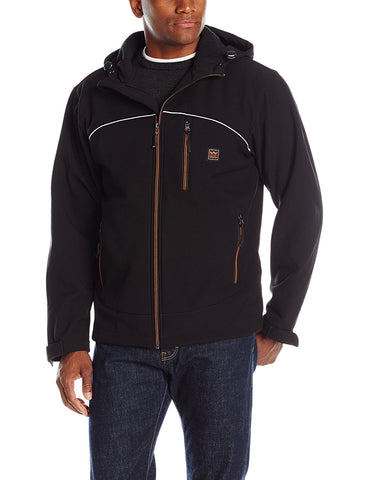 Walls Mens Windcrest Storm Protector Hooded Solid Softshell WPB Jacket