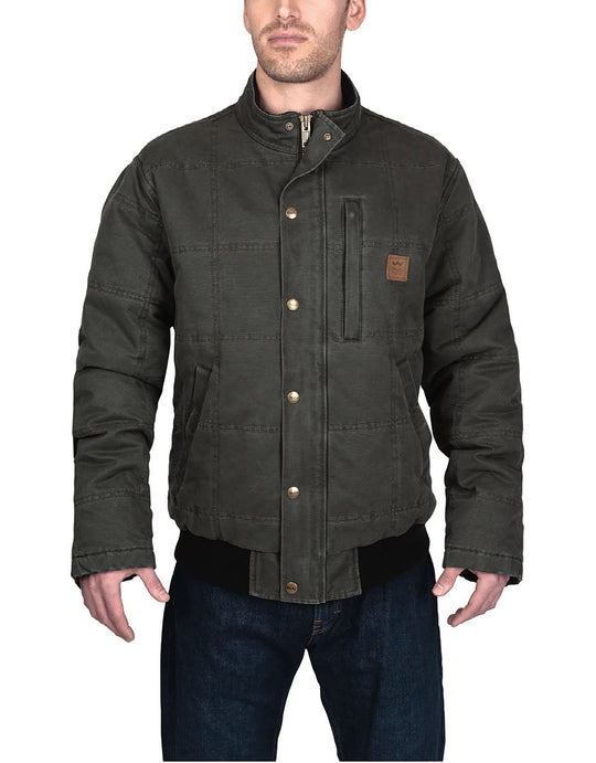 Walls Mens Driftwood Vintage Quilted Jacket