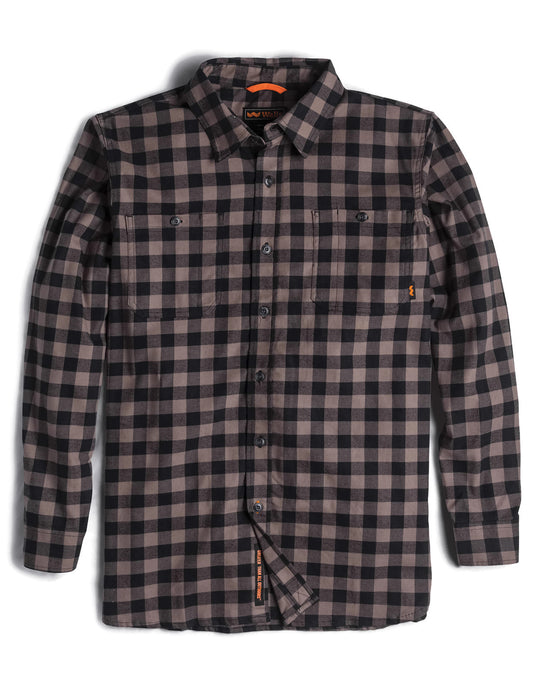 Walls Mens Long Sleeve Brushed Flannel Shirt with Stretch