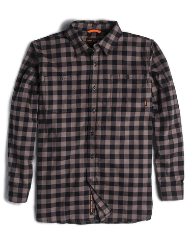 Walls Mens Long Sleeve Brushed Flannel Shirt with Stretch