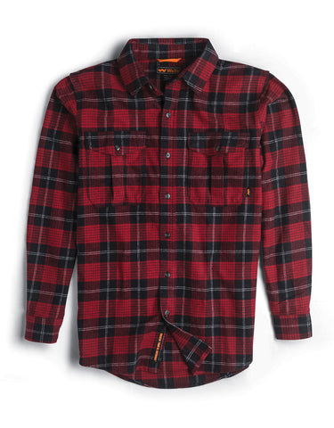 Walls Mens Long Sleeve Heavy Weight Brushed Flannel Shirt