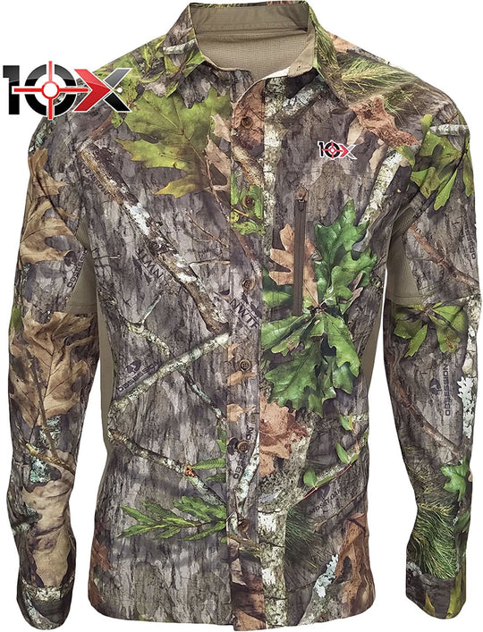 10X Mens Ultra-Lite Long Sleeve Mesh Back Shirt