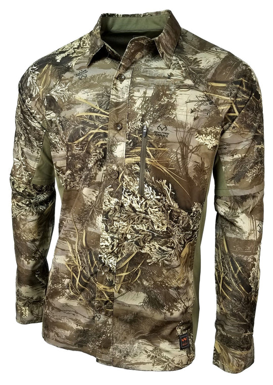 Walls Mens Ultra-Lite Long Sleeve Mesh Back Shirt