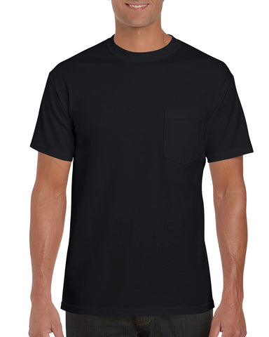 Gildan Mens Hammer T-Shirt with Pocket, XL, White