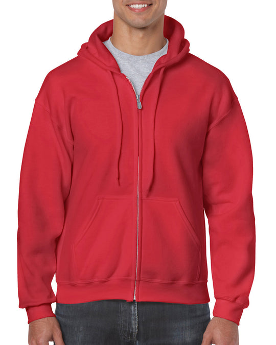 Gildan Mens Heavy Blend Full Zip Hooded Sweatshirt, XL, Navy