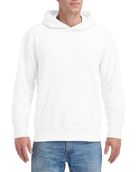 Gildan Mens Hammer Fleece Hood, XL, White